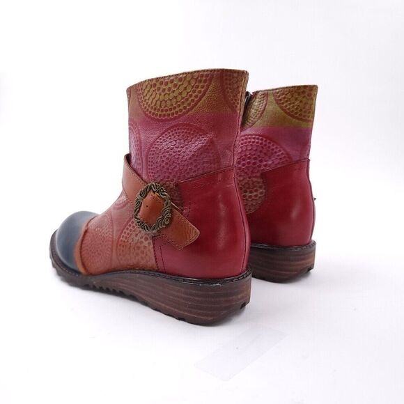 L' Artiste Herietta Spring Step Womens Size 36 Brown Red Bootie - Picture 7 of 14